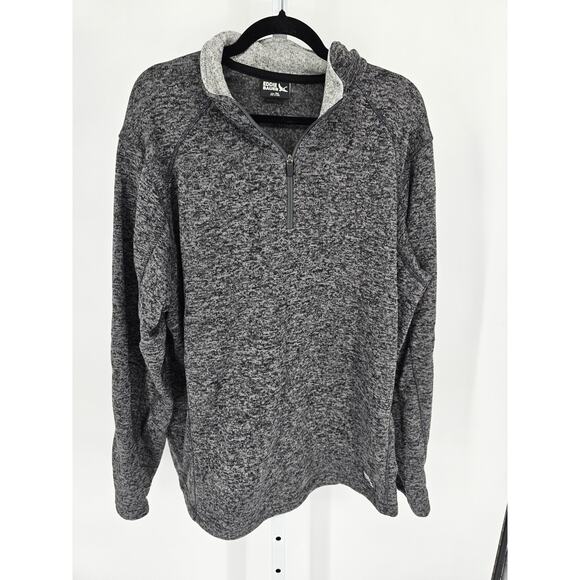 Eddie Bauer Other - Eddie Bauer Gray Pullover Sweater Mens 2XL Polyester Quarter Zip Radiator Fleece